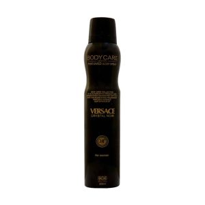 اسپری زنانه بادی کر BODY CARE مدل ورساچه کریستال نویر VERSACE CRYSTAL NOIR حجم 200 میلی لیتر