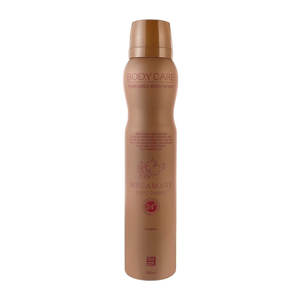 اسپری بادی کر BODY CARE مدل مگاماره MEGAMARE حجم 200 میلی لیتر