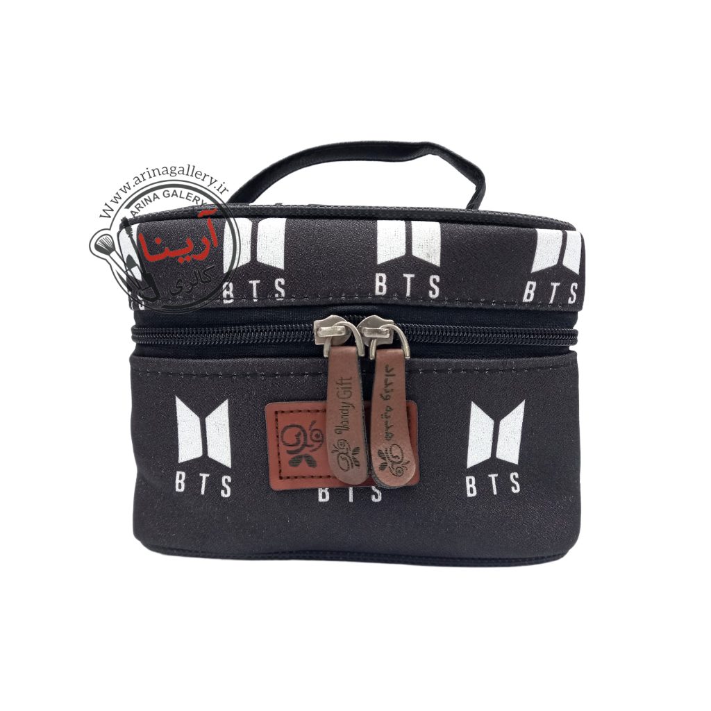 کیف لوازم آرایشی صندوقی وندی طرح بی تی اس BTS