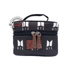کیف لوازم آرایشی صندوقی وندی طرح بی تی اس BTS