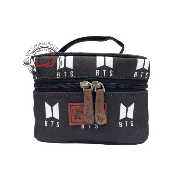 کیف لوازم آرایشی صندوقی وندی طرح بی تی اس BTS