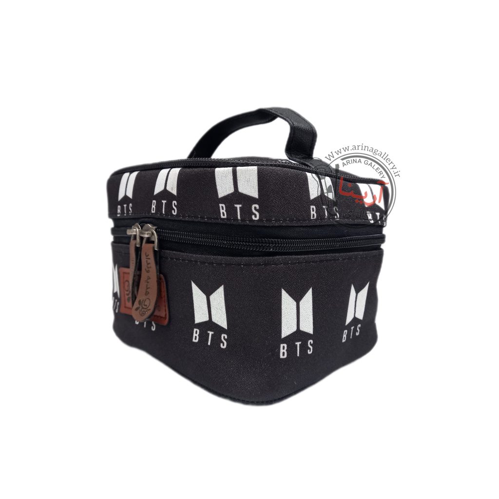 کیف لوازم آرایشی صندوقی وندی طرح بی تی اس BTS
