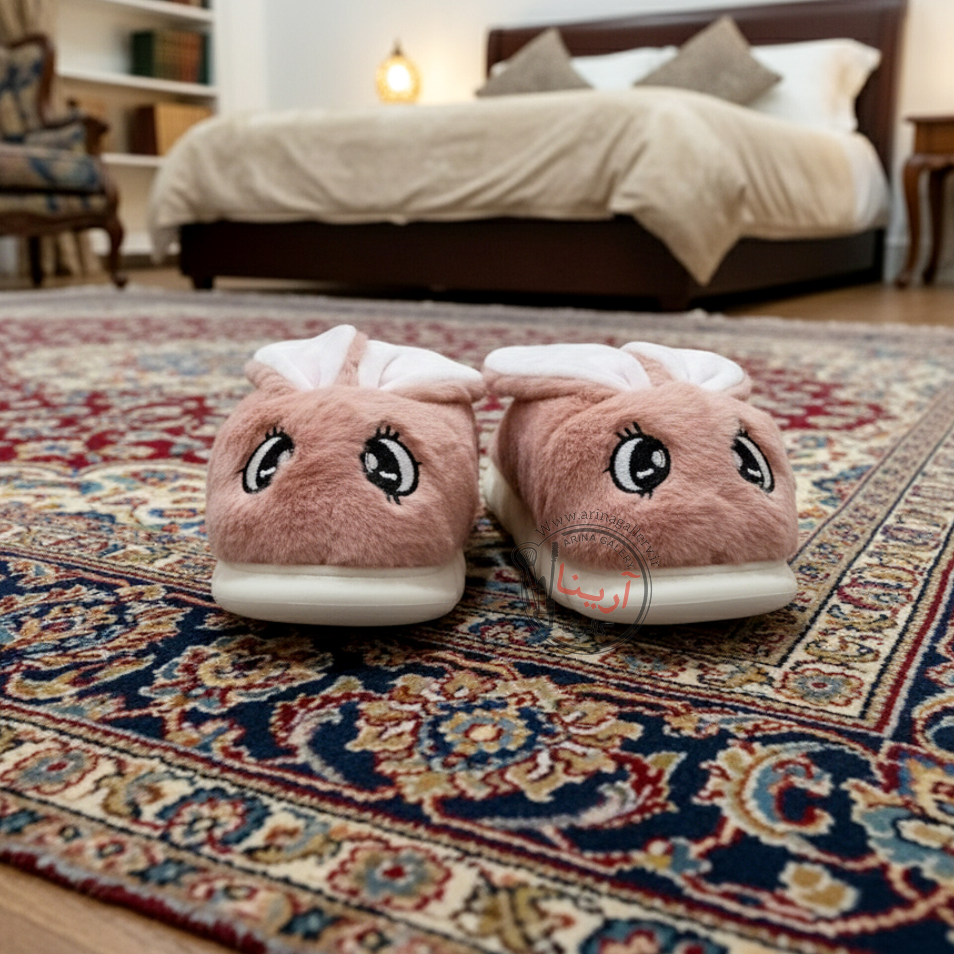 اسلیپر (دمپایی روفرشی) پولیشی خرگوش صورتی