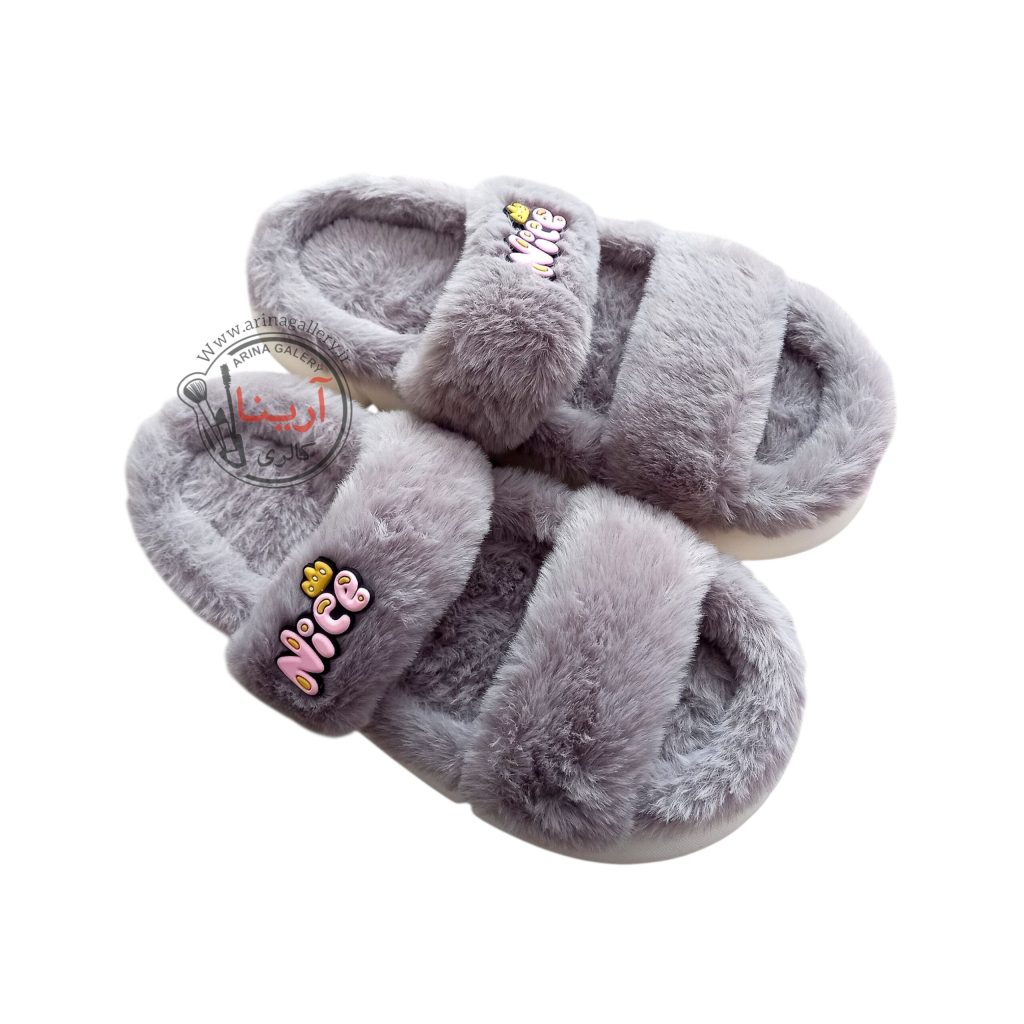 اسلیپر (دمپایی روفرشی) پولیشی نایس NICE طوسی