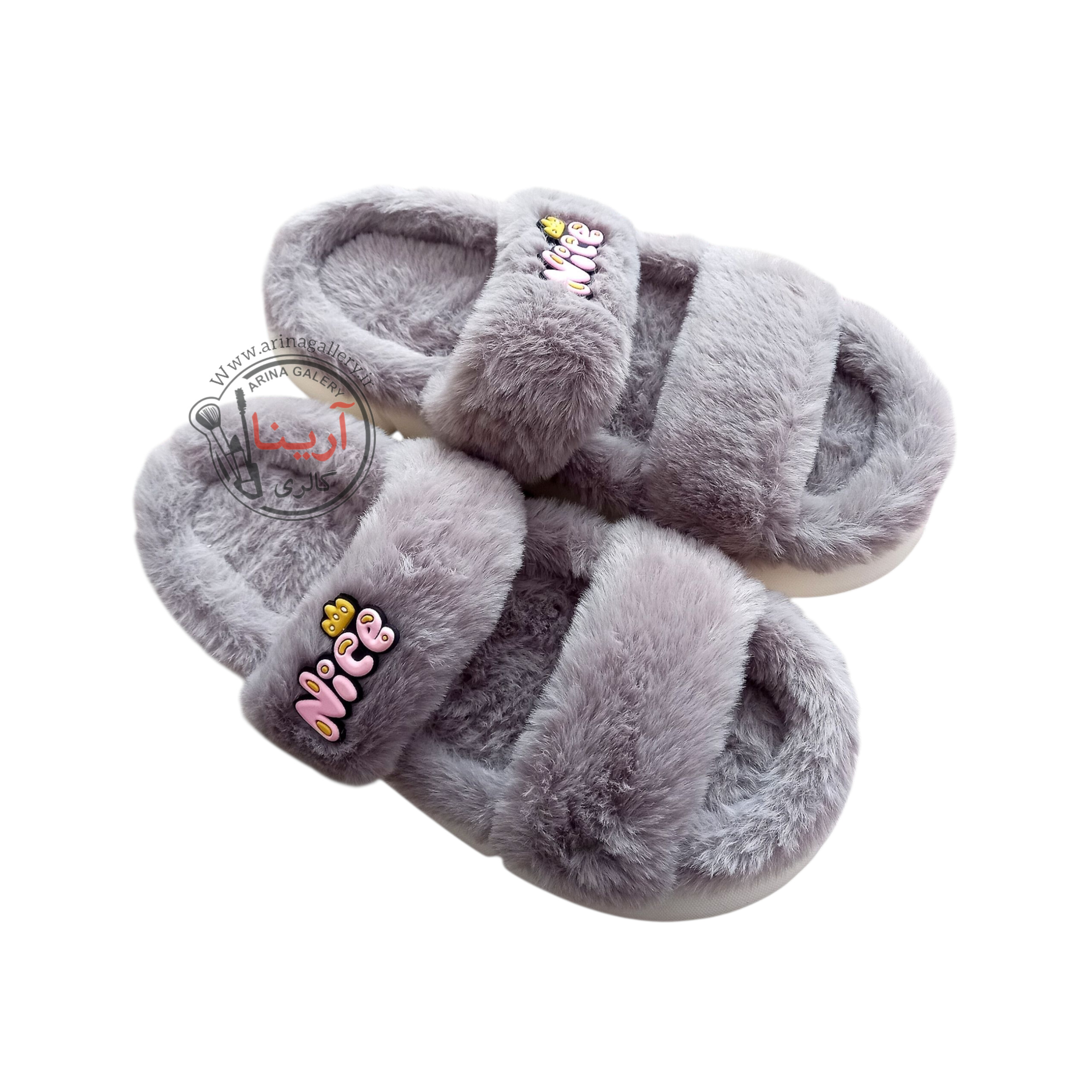 اسلیپر (دمپایی روفرشی) پولیشی نایس NICE طوسی