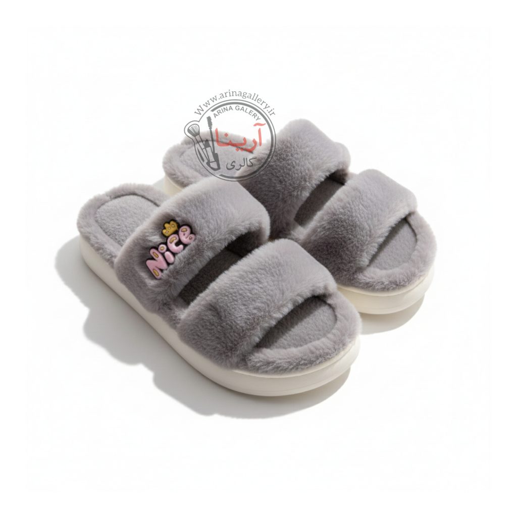 اسلیپر (دمپایی روفرشی) پولیشی نایس NICE طوسی