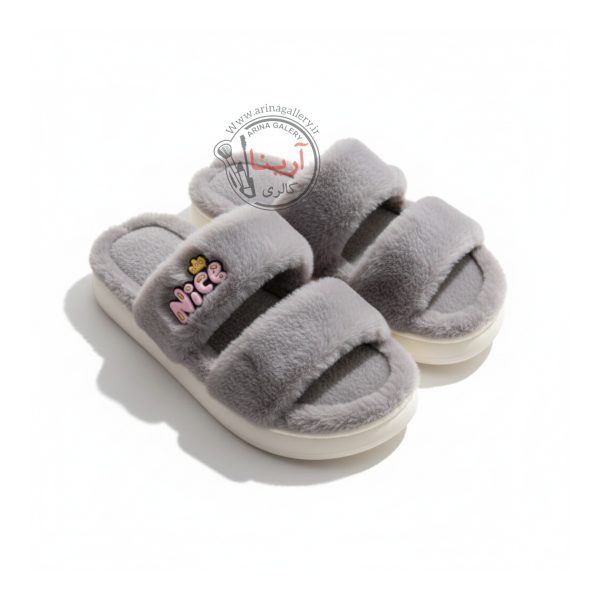 اسلیپر (دمپایی روفرشی) پولیشی نایس NICE طوسی