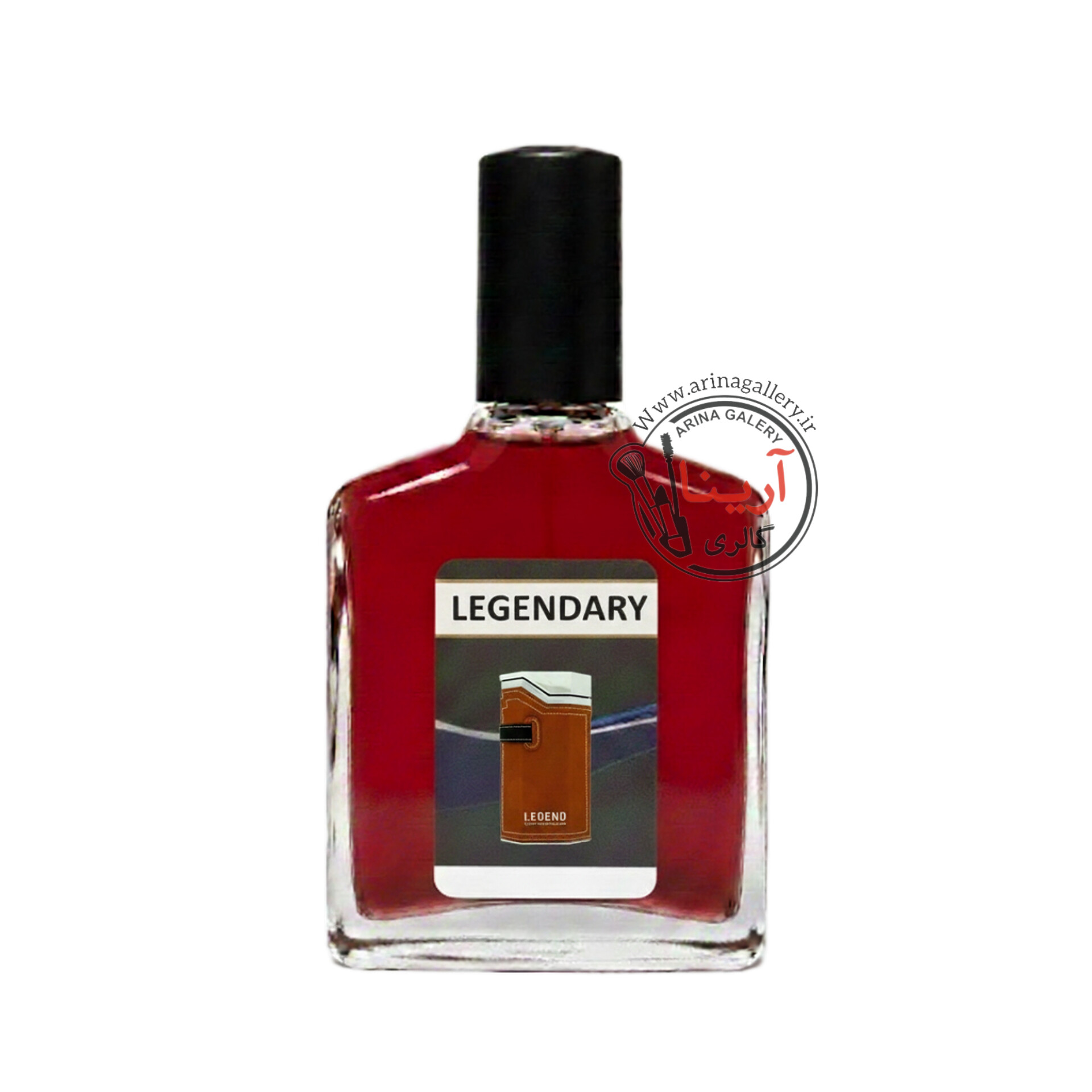 ادکلن 100 میل مردانه لجندری با نوشته و بارکد ساخت فرانسه رایحه لجند قهوه ای