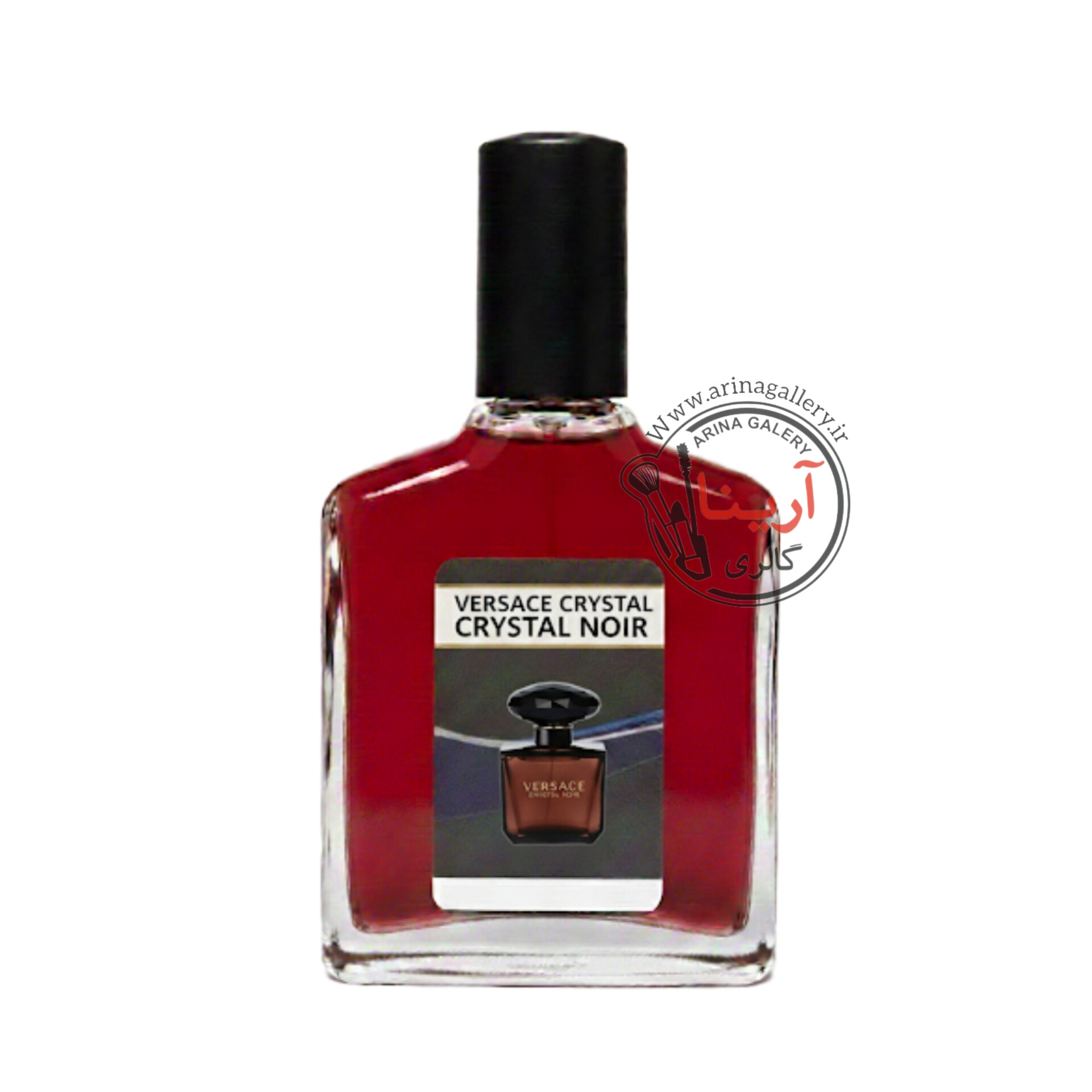 ادکلن زنانه 100 میل با نوشته و بارکد ساخت فرانسه رایحه ورساچه کریستال نویر