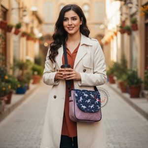 کیف دوشی دخترانه وندی سری هانا مدل یونیکورن