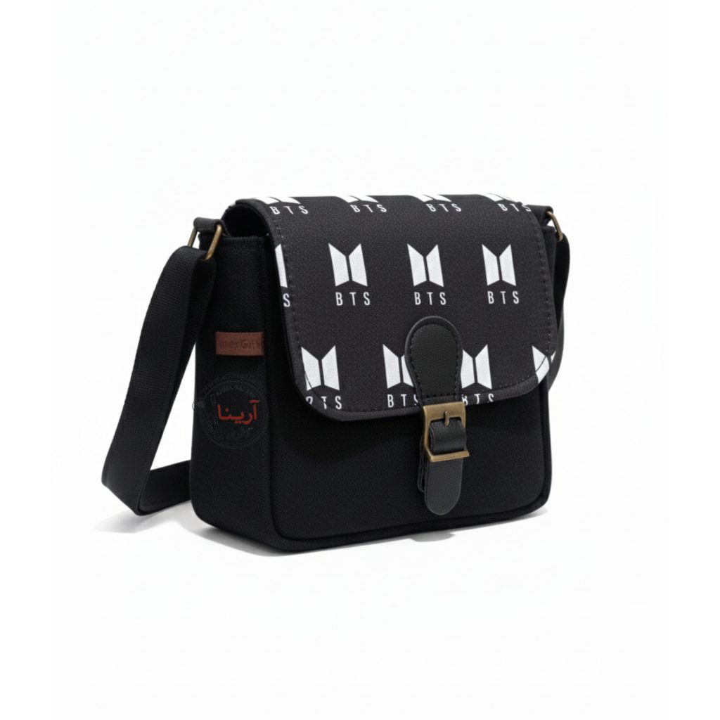کیف دوشی دخترانه وندی سری ترمه مدل بی تی اس BTS