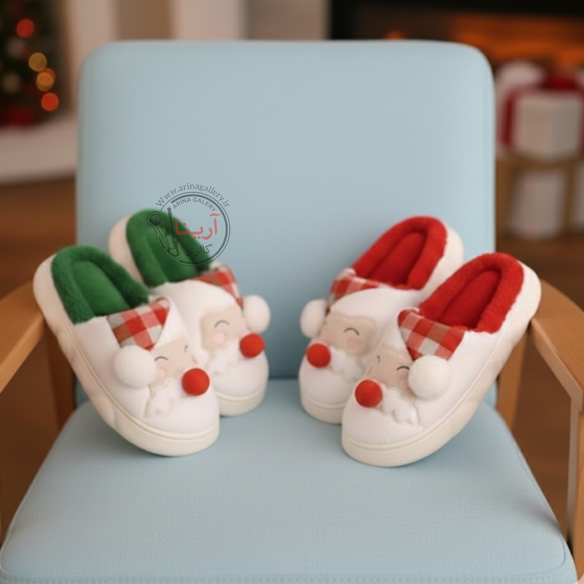 اسلیپر (دمپایی روفرشی) پولیشی بابانوئل قرمز