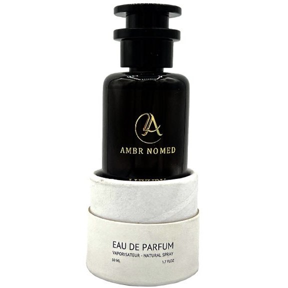 ادکلن لاکچری آکوا LUXURY AQVA مدل لویی ویتون آمبر نومد AMBR NOMED حجم 50 میلی لیتر