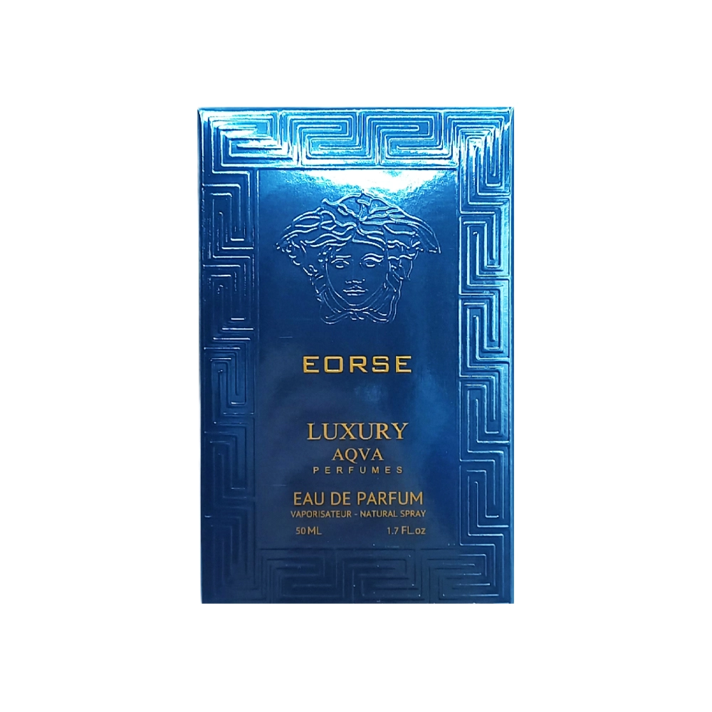 ادکلن مردانه لاکچری آکوا LUXURY AQVA مدل ورساچه اروس EORSE حجم 50 میلی لیتر