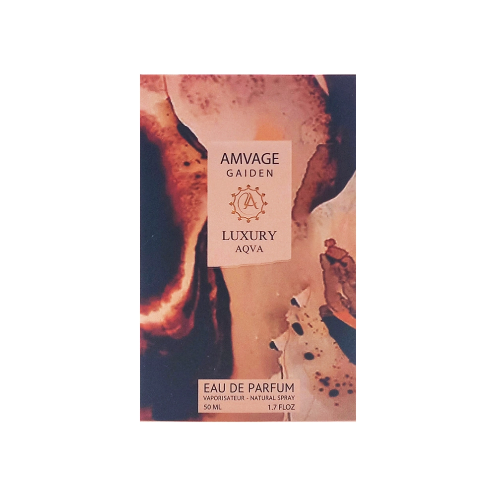 ادکلن زنانه لاکچری آکوا LUXURY AQVA مدل آمواج گایدنس AMVAGE GAIDEN حجم 50 میلی لیتر