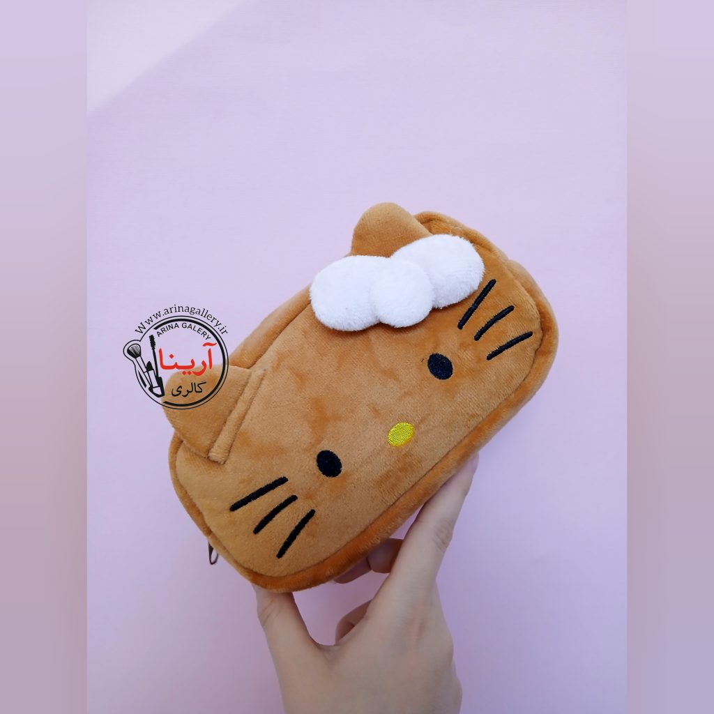 کیف لوازم آرایش فانتزی پولیشی کیتی Kitty