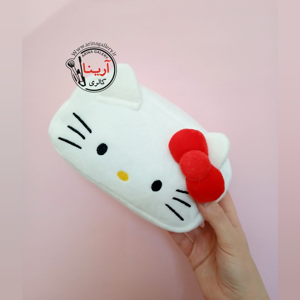 کیف لوازم آرایش فانتزی پولیشی کیتی Kitty