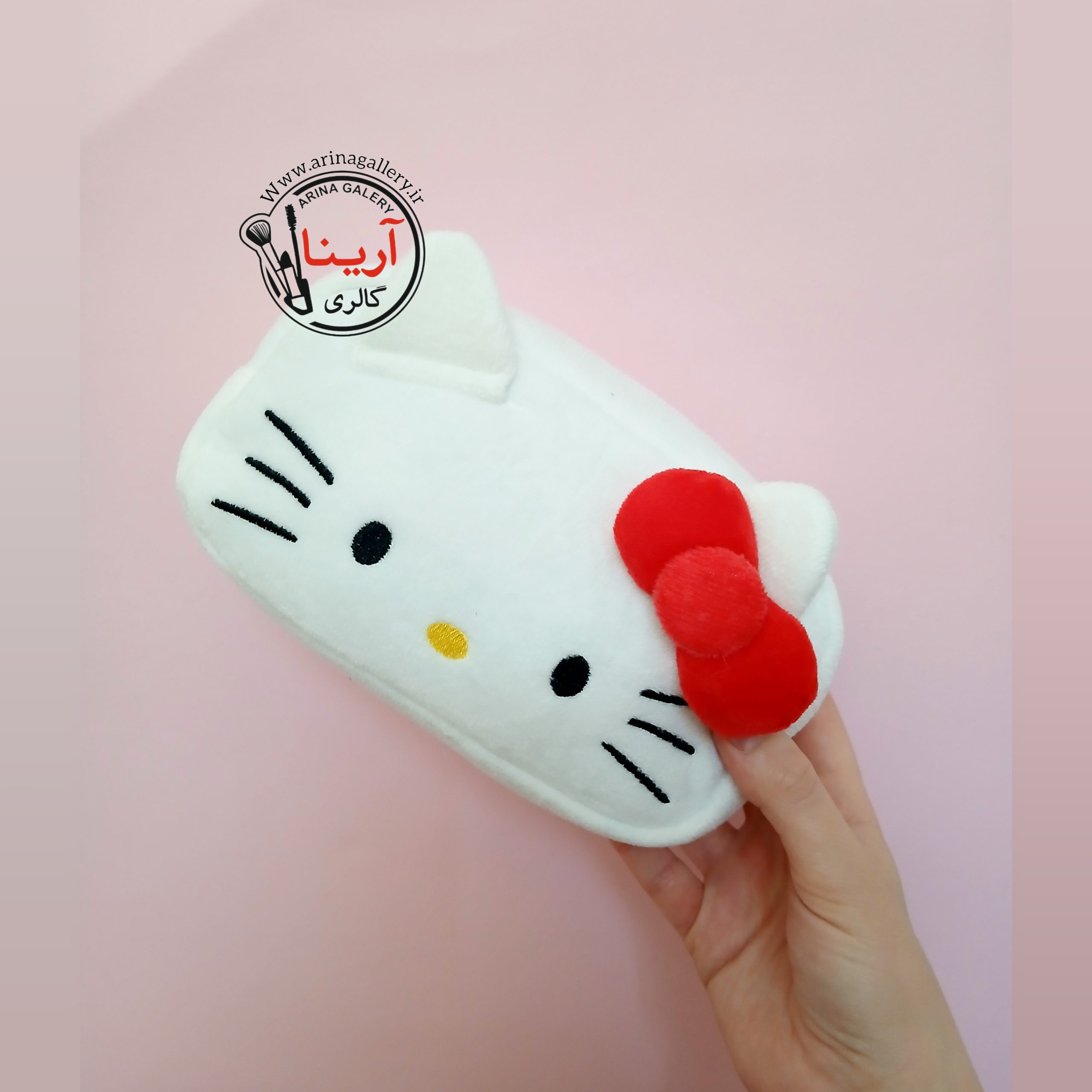 کیف لوازم آرایش فانتزی پولیشی کیتی Kitty