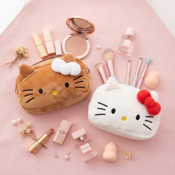 کیف لوازم آرایش فانتزی پولیشی کیتی Kitty