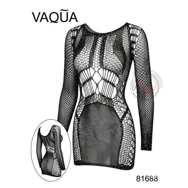 لباس خواب بادی زنانه فانتزی نگین دار برند واکوا VAQUA مدل 81688