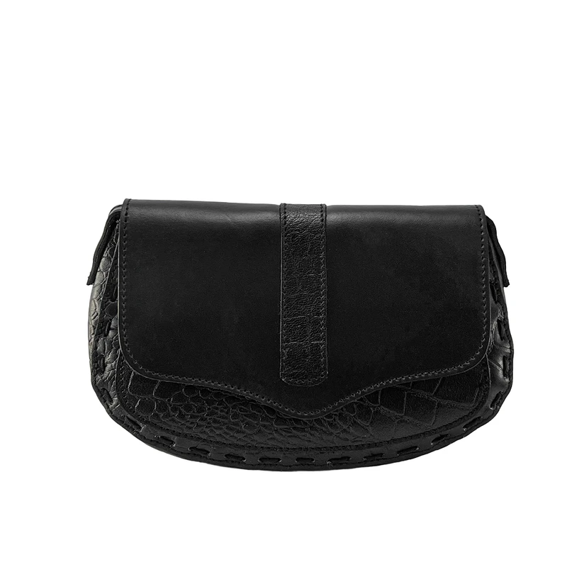 کیف دوشی چرم طبیعی مدل در پروانه ای کد 01