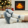 دمپایی اسلیپر پولیشی زنانه سگ طوسی