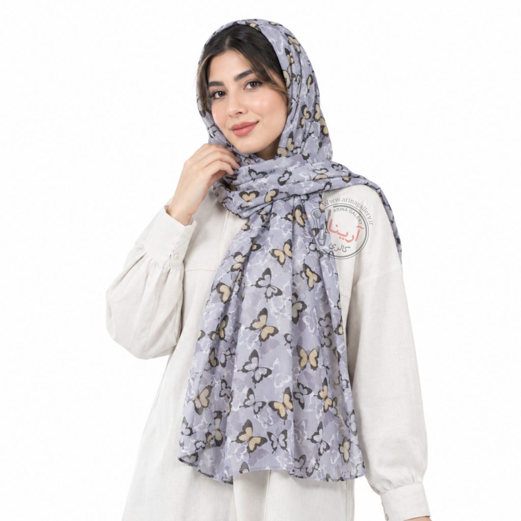 شال زنانه وندی مدل پروانه
